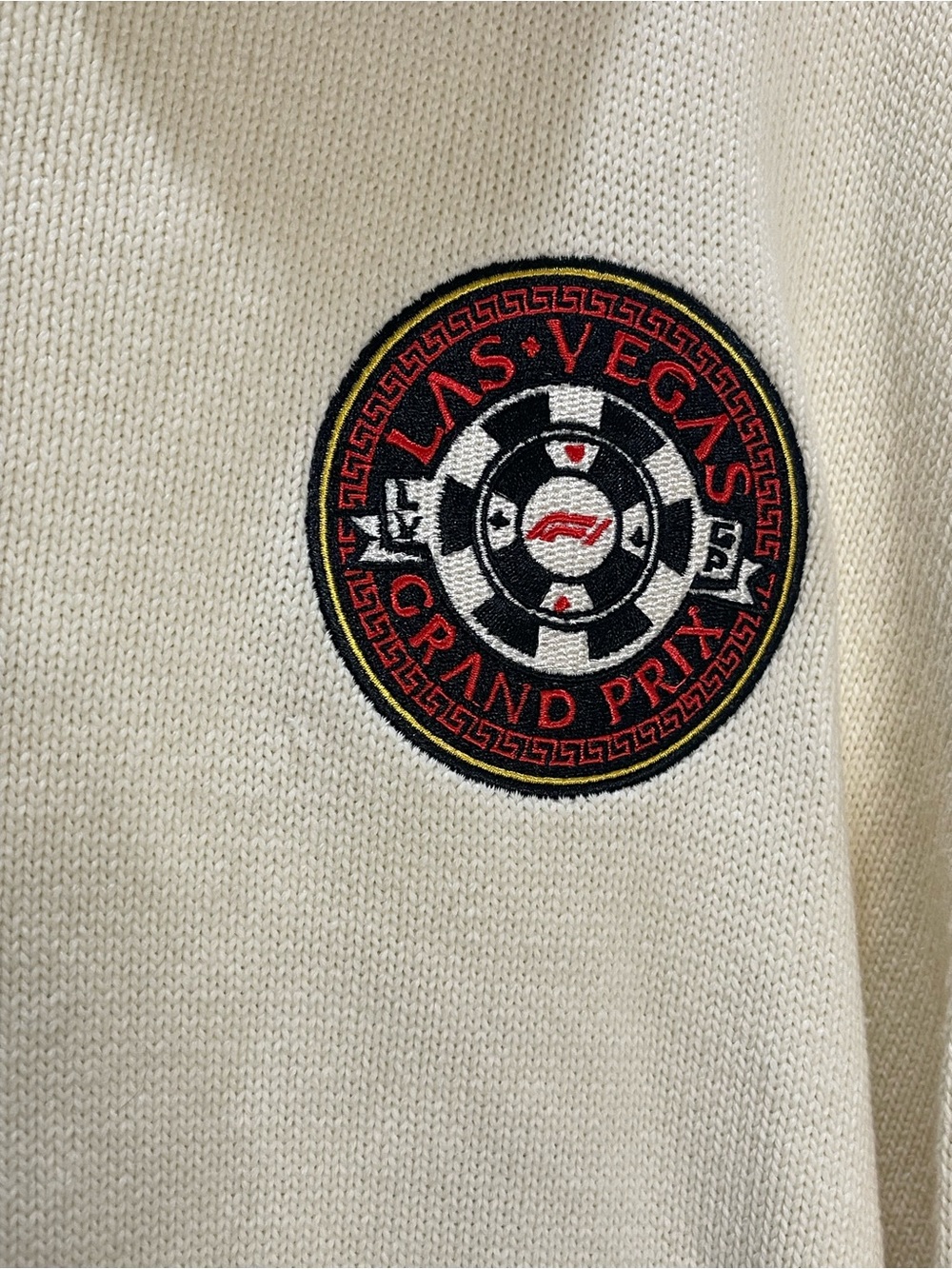 Formula 1 Officially Licensed Las Vegas Zip-Up Checkerboard Sweater Jacket 2XL - Picture 4 of 10